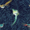 Papel pintado Amazone Nobilis Nuit/Cyan COS143