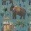 Papeles pintados panor&aacute;mico The Procession Mindthegap Blue/Brown/Green WP20170
