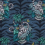 Papel pintado Lemur Emma J. Shipley by Clarke and Clarke Navy W0103/03