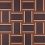 Papel pintado Intrigue M&eacute;riguet-Carr&egrave;re Paris Violet/Ocre Rouge INT03