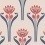 Papel pintado Tulipes Isidore Leroy Blanc/Rouge 6240401