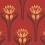 Papel pintado Tulipes Isidore Leroy Rouge 6240403