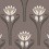 Papel pintado Tulipes Isidore Leroy Tabac 6240404