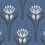 Papel pintado Tulipes Isidore Leroy Bleu 6240407