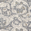 Tela Pure Bachelors Button Print Morris and Co Black Ink DMPN226485