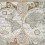 Papeles pintados panor&aacute;mico Historical Map Coordonn&eacute; Multi-coloured 6500101N