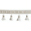 Frange meches Oc&eacute;anie 60 mm Houl&egrave;s Gris Perle 33140-9010