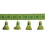 Frange meches Oc&eacute;anie 60 mm Houl&egrave;s Vert anis 33140-9700
