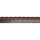 Cordoncillo cuero sint&eacute;tico surpiqu&eacute; sellier Matte  ou semi-Matte  5 mm Houl&egrave;s Brun 31106-9800