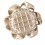 8 Miroirs Scarlett Houl&egrave;s Beige 36322-9020