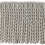 Frange torse Scarlett 12 cm Houl&egrave;s Gris Perle 36021-9010