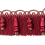 Frange moulino&eacute;e Scarlett 85 mm Houl&egrave;s Framboise 33093-9400