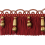 Frange moulino&eacute;e Scarlett 85 mm Houl&egrave;s Rouge 33093-9500