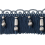 Frange moulino&eacute;e Scarlett 85 mm Houl&egrave;s Bleu 33093-9600
