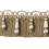 Frange moulino&eacute;e Scarlett 85 mm Houl&egrave;s Beige doré 33093-9810