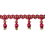 Frange perles Scarlett 56 mm Houl&egrave;s Framboise 33091-9400