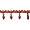 Frange perles Scarlett 56 mm Houl&egrave;s Rouge 33091-9500