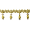 Frange perles Scarlett 56 mm Houl&egrave;s Vert anis 33091-9700