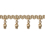 Frange perles Scarlett 56 mm Houl&egrave;s Beige doré 33091-9810