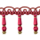 Frange quilles Scarlett 85 mm Houl&egrave;s Framboise 33092-9400