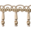 Frange quilles Scarlett 85 mm Houl&egrave;s Beige doré 33092-9810