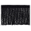 Frange torse Palladio 12 cm Houl&egrave;s Noir 33138-9910