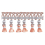 Frange meches Palladio 75 mm Houl&egrave;s Saumon 33137-9400