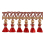 Frange meches Palladio 75 mm Houl&egrave;s Rouge 33137-9500