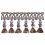 Frange meches Palladio 75 mm Houl&egrave;s Taupe 33137-9800