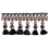 Frange meches Palladio 75 mm Houl&egrave;s Noir 33137-9910