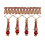 Frange quilles Palladio 14 cm Houl&egrave;s Rouge 33135-9500