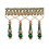 Frange quilles Palladio 14 cm Houl&egrave;s Vert 33135-9700