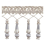 Frange quilles Palladio 14 cm Houl&egrave;s Gris 33135-9920