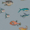 Papel pintado Peces Santamans Coordonn&eacute; Powder 8000045