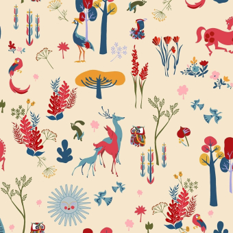 Papel pintado El Bosque Animado