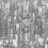 Papeles pintados panor&aacute;mico Cincel Tres Tintas Barcelona Anthracite M3005-1