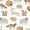 Papel pintado Forest Animals Eijffinger Beige 399050