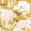 Papel pintado El&eacute;phant Maison Martin Morel Ceylon Yellow elephant-ceylon-yellow