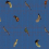 Papeles pintados panor&aacute;mico Ancient Nature Birds Texturae Bleu TXWR16257