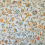 Tela Eug&eacute;nie lino Casal Turquoise/Or 30424-7445