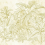 Papeles pintados panor&aacute;mico Fern Garden Walls by Patel Yellow 111092