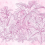 Papeles pintados panor&aacute;mico Fern Garden Walls by Patel Pink 111097
