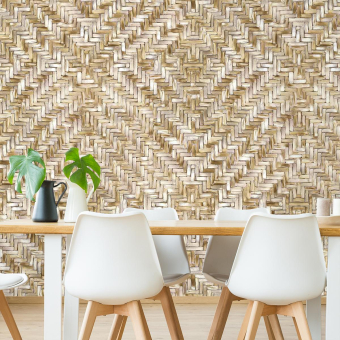 Papel pintado panorámico Diamond Weave - Terra