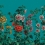 Papeles pintados panor&aacute;mico rosas Tr&eacute;mi&egrave;res Le Grand Si&egrave;cle Turquoise roses-tremieres