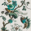Papeles pintados panor&aacute;mico Fleurs de Fantaisie Le Grand Si&egrave;cle Cyan fleurs-fantaisie-cyan 120x250cm