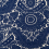 Tela Mondragon Olivades Bleu indigo TMH0395.B05