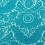 Tela Mondragon Olivades Bleu Turquoise TMH0395.B08