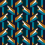 Papel pintado Coupdefroudrer Coralie Pr&eacute;vert Turquoise 005-W052