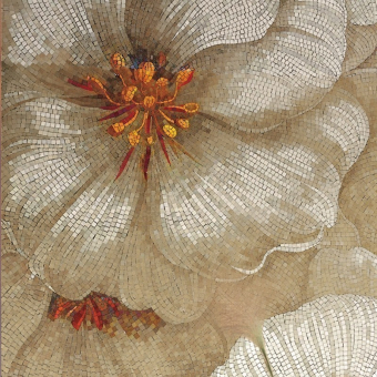 Mosaico Camelia grande dalle