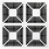 Mosaico Quadro Vitrex Nero/Bianco 07700012-056-29,5x29,5x0,4